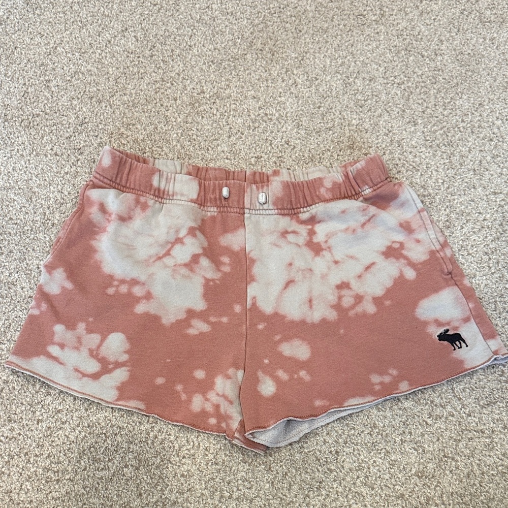 Abercrombie Kids Pink Tie-Dye Athletic Shorts